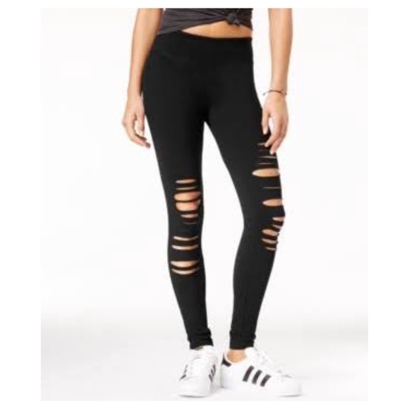 Material Girl Pants - Distressed legging NWT